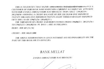 گواهی تمکن مالی