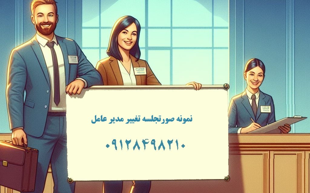 نمونه صورتجلسه تغییر مدیر عامل